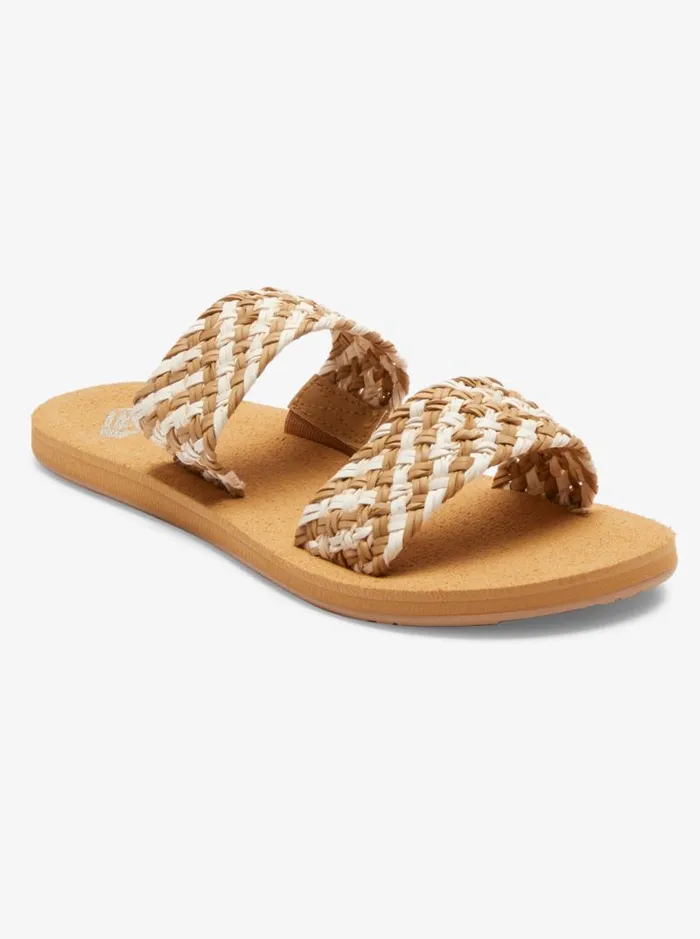 Roxy Sandals Porto Slide Slider Sandals Natural 8211 Women