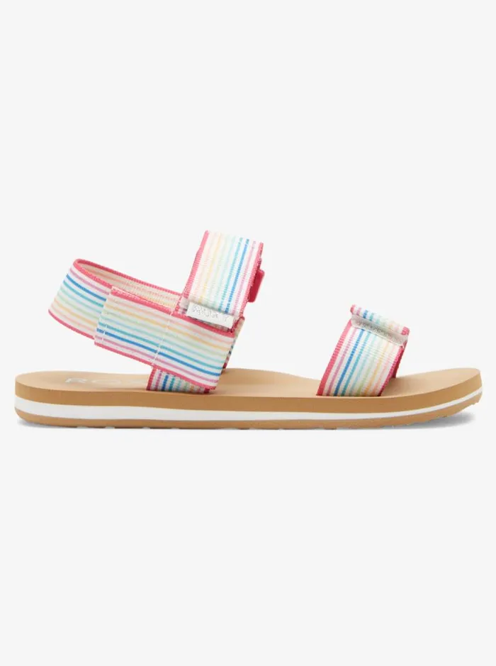 Roxy Shoes and Sandals Girl039s 416 Roxy Cage Sandals Whitemulti 8211 Kids