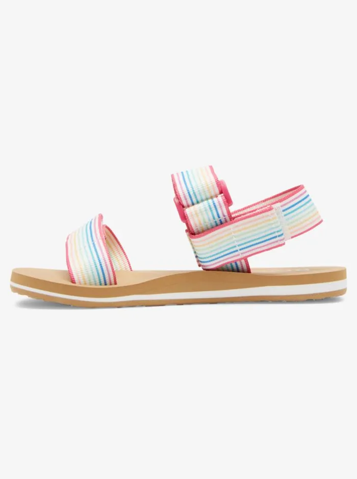 Roxy Shoes and Sandals Girl039s 416 Roxy Cage Sandals Whitemulti 8211 Kids