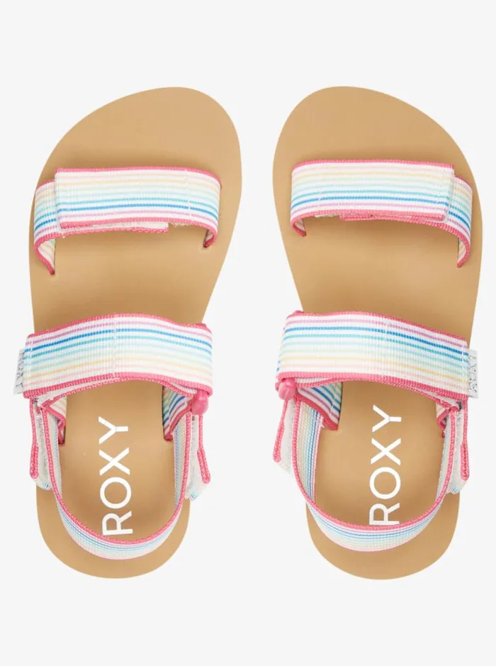 Roxy Shoes and Sandals Girl039s 416 Roxy Cage Sandals Whitemulti 8211 Kids