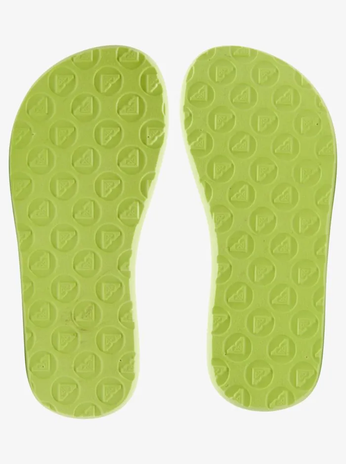 Roxy Shoes and Sandals Girl039s 416 Vista Loreto FlipFlops Greenpink 8211 Kids Roxy Shoes and Sandals Girl039s 416 Vista Loreto FlipFlops Greenpink 8211 Kids