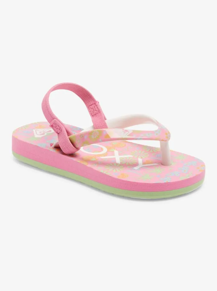Roxy Shoes and Sandals Toddler039s Pebbles Sandals Crazy Pinksoft Lime 8211 Kids