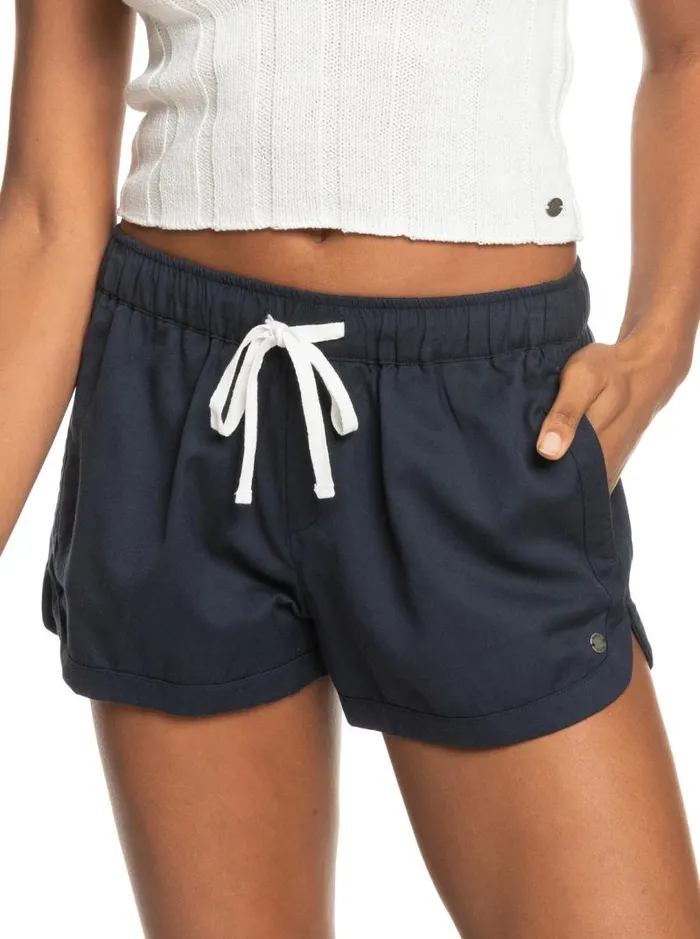 Roxy Shorts New Impossible Love Elasticized Shorts Mood Indigo 8211 Women