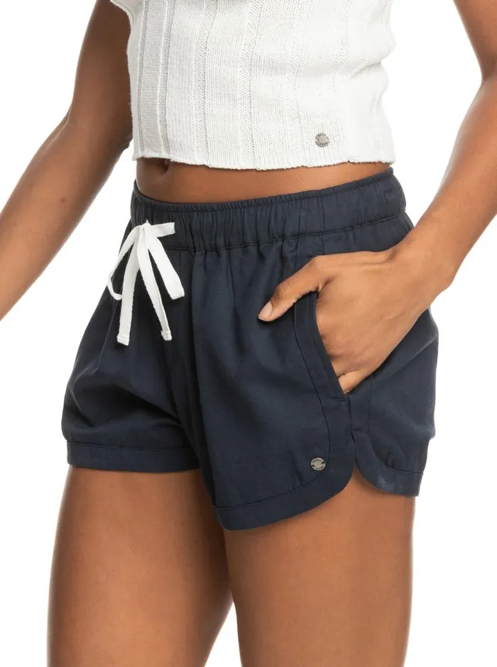 Roxy Shorts New Impossible Love Elasticized Shorts Mood Indigo 8211 Women