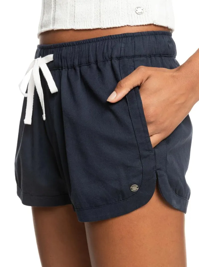 Roxy Shorts New Impossible Love Elasticized Shorts Mood Indigo 8211 Women