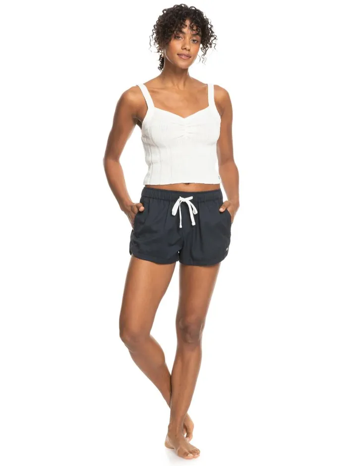 Roxy Shorts New Impossible Love Elasticized Shorts Mood Indigo 8211 Women