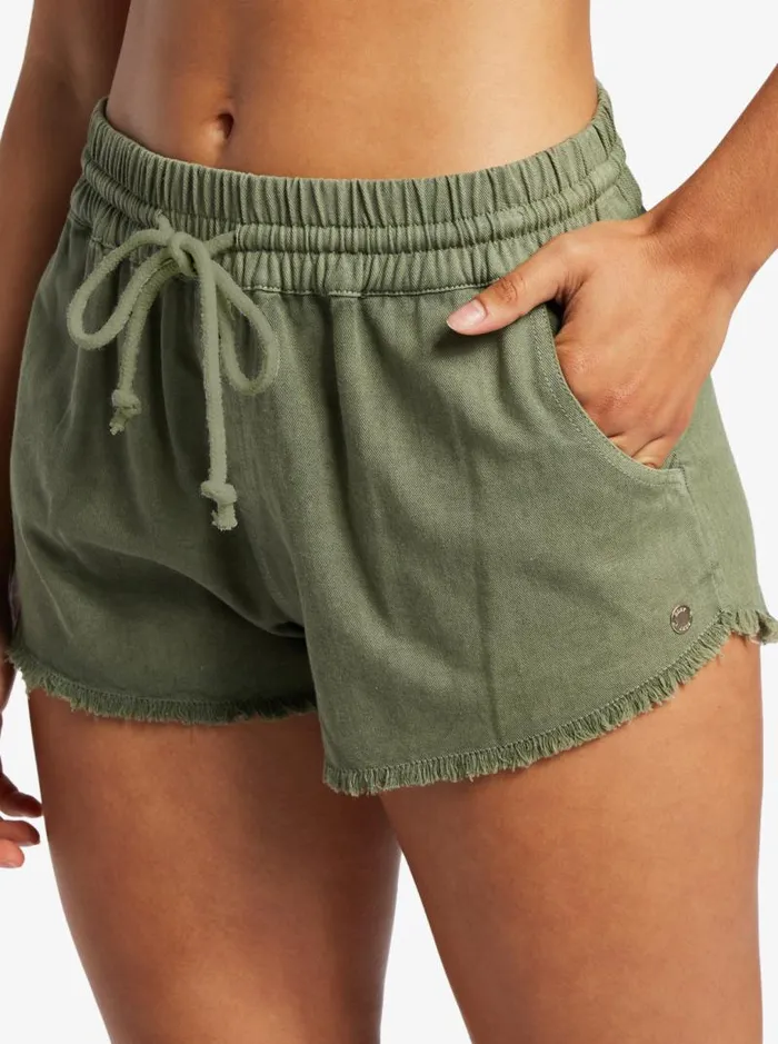 Roxy Shorts Scenic Route Elastic Shorts Deep Lichen Green 8211 Women Roxy Shorts Scenic Route Elastic Shorts Deep Lichen Green 8211 Women