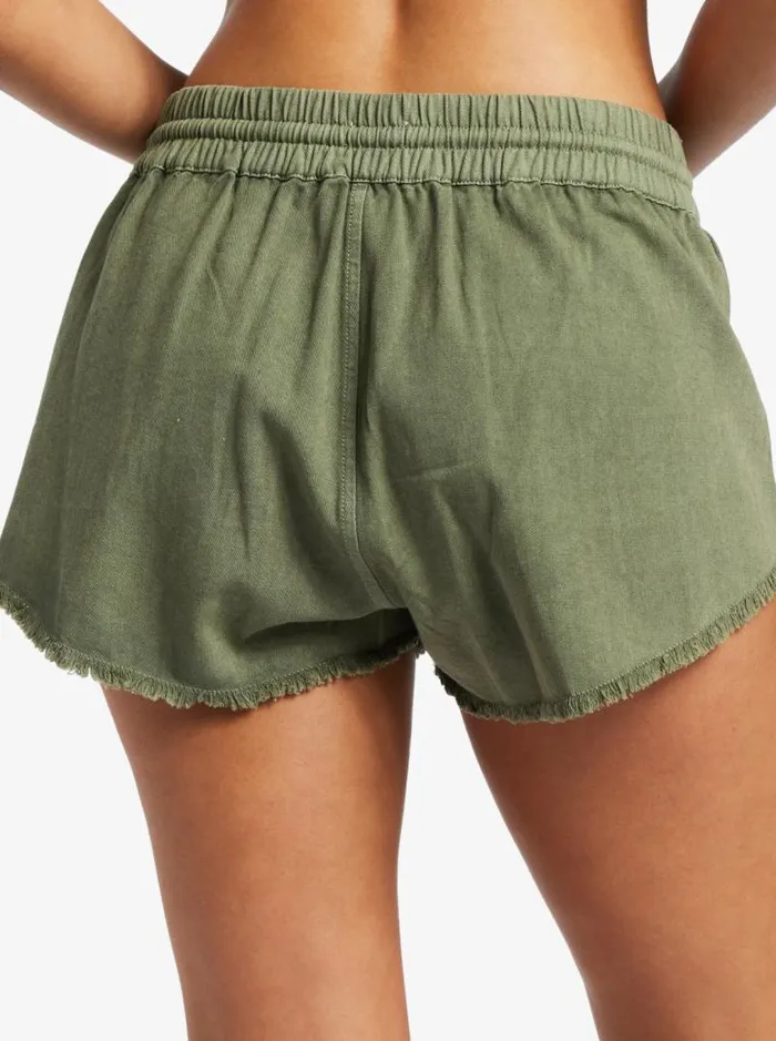 Roxy Shorts Scenic Route Elastic Shorts Deep Lichen Green 8211 Women Roxy Shorts Scenic Route Elastic Shorts Deep Lichen Green 8211 Women
