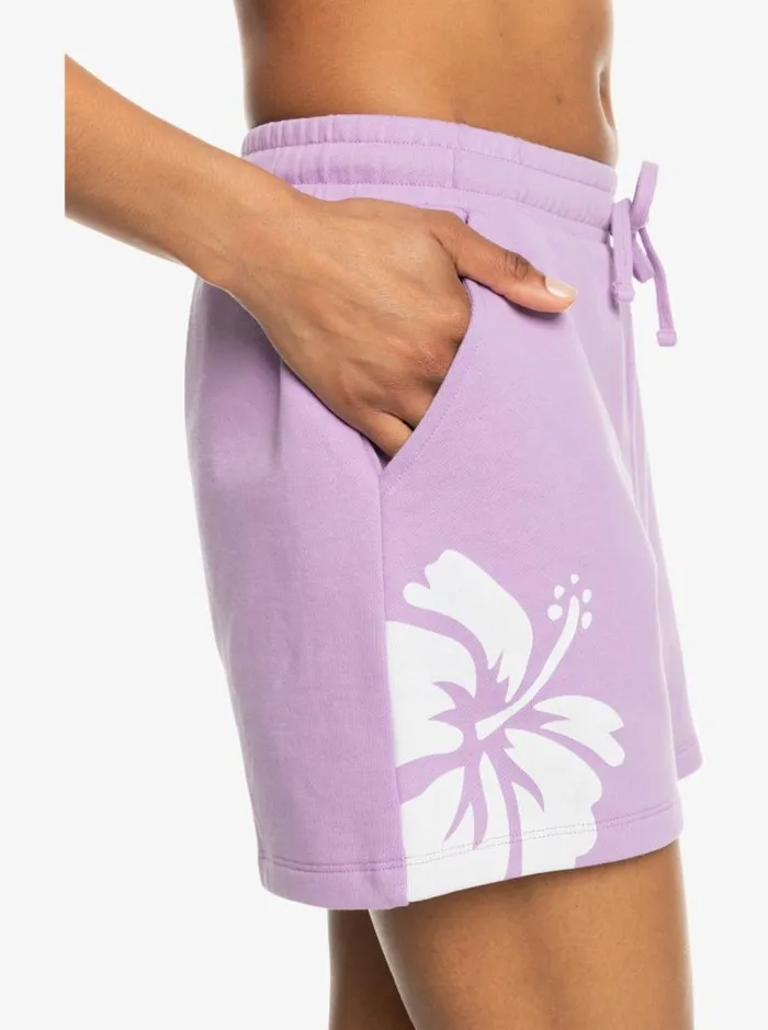 Roxy Shorts SurfKindKate Sweat Shorts Purple Rose 8211 Women