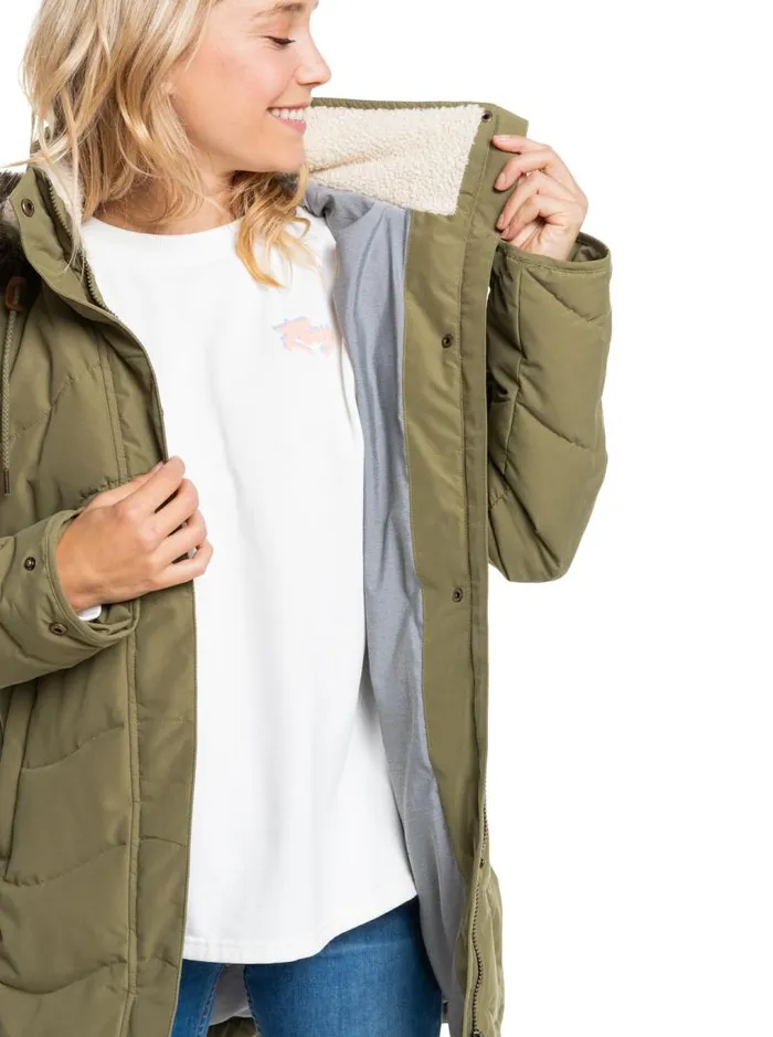 Roxy Snow Jackets Ellie Cold Weather Jacket Burnt Olive 8211 Women