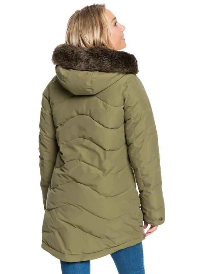 Roxy Snow Jackets Ellie Cold Weather Jacket Burnt Olive 8211 Women