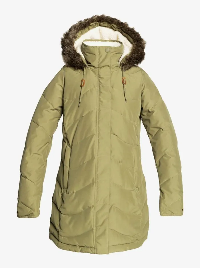 Roxy Snow Jackets Ellie Cold Weather Jacket Burnt Olive 8211 Women