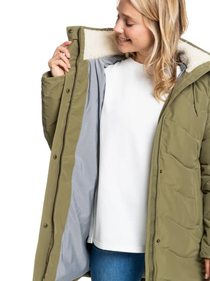Roxy Snow Jackets Ellie Cold Weather Jacket Burnt Olive 8211 Women