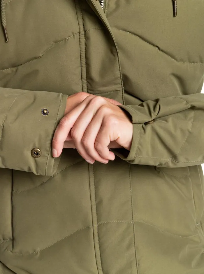 Roxy Snow Jackets Ellie Cold Weather Jacket Burnt Olive 8211 Women