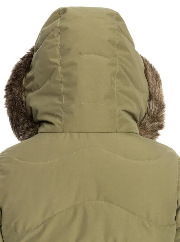 Roxy Snow Jackets Ellie Cold Weather Jacket Burnt Olive 8211 Women