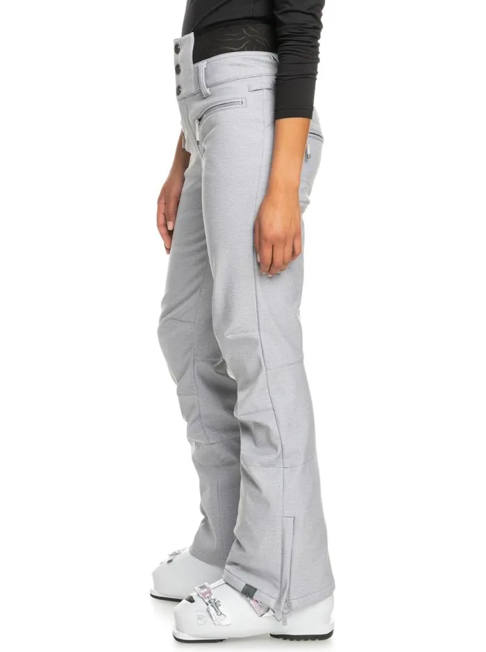 Roxy Snow Pants Rising High Shell Snow Pants Heather Grey 8211 Women Roxy Snow Pants Rising High Shell Snow Pants Heather Grey 8211 Women