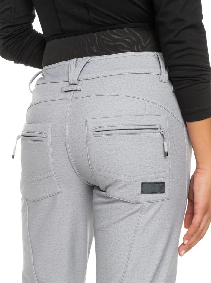 Roxy Snow Pants Rising High Shell Snow Pants Heather Grey 8211 Women Roxy Snow Pants Rising High Shell Snow Pants Heather Grey 8211 Women
