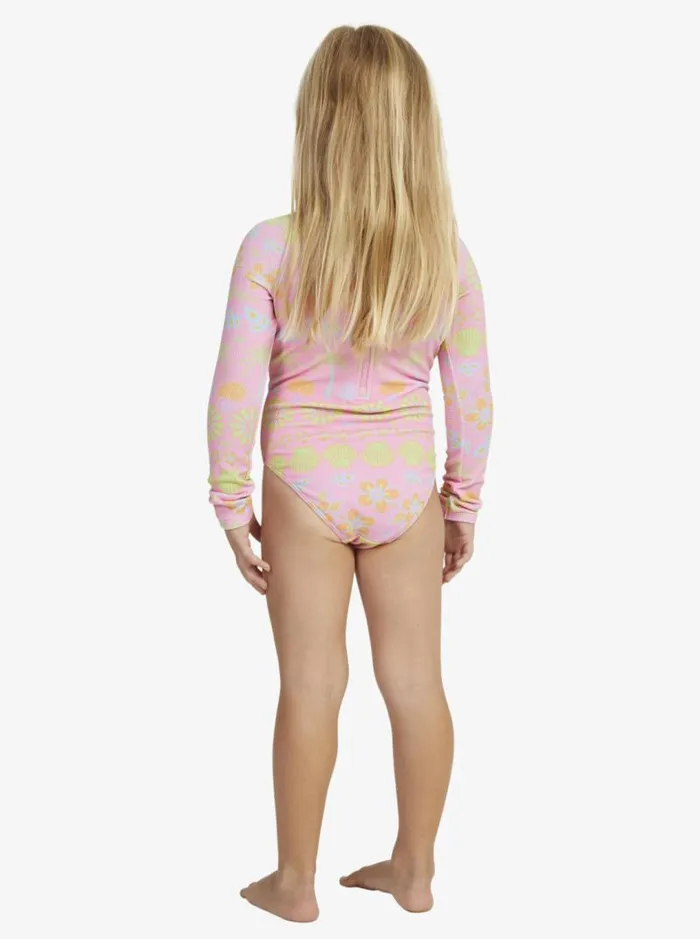 Roxy Surf Girls039 27 Beach Day Together Long Sleeve OnePiece Swimsuit Sachet Pink Beachy Bebe 8211 Kids Roxy Surf Girls039 27 Beach Day Together Long Sleeve OnePiece Swimsuit Sachet Pink Beachy Bebe 8211 Kids