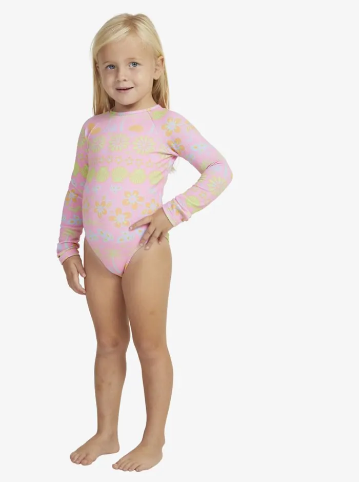 Roxy Surf Girls039 27 Beach Day Together Long Sleeve OnePiece Swimsuit Sachet Pink Beachy Bebe 8211 Kids Roxy Surf Girls039 27 Beach Day Together Long Sleeve OnePiece Swimsuit Sachet Pink Beachy Bebe 8211 Kids