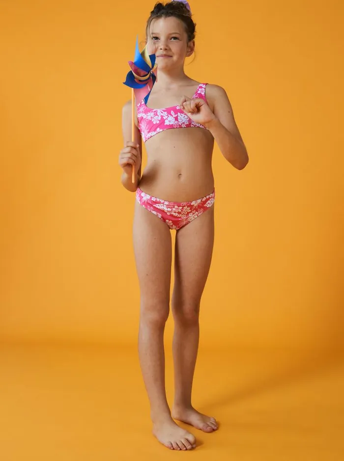 Roxy Swim Girl039s 416 Aloha Spirit Two Piece Bralette Bikini Set For Girls Shocking Pink Hello Aloha Smal 8211 Kids Roxy Swim Girl039s 416 Aloha Spirit Two Piece Bralette Bikini Set For Girls Shocking Pink Hello Aloha Smal 8211 Kids