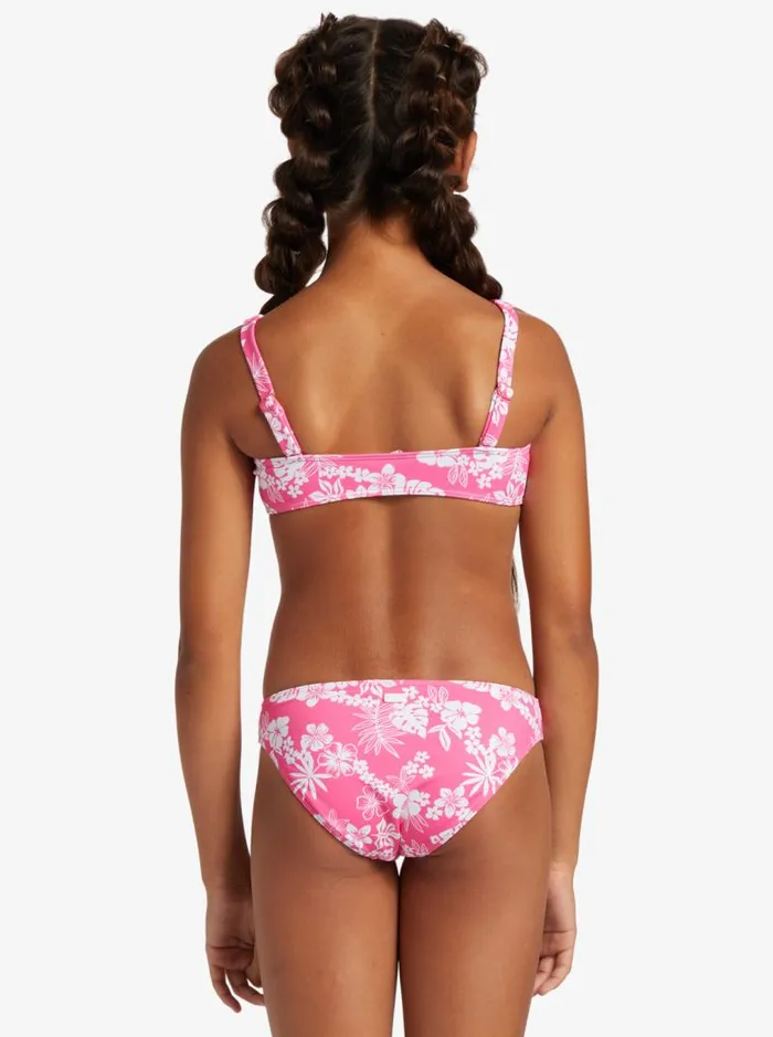 Roxy Swim Girl039s 416 Aloha Spirit Two Piece Bralette Bikini Set For Girls Shocking Pink Hello Aloha Smal 8211 Kids Roxy Swim Girl039s 416 Aloha Spirit Two Piece Bralette Bikini Set For Girls Shocking Pink Hello Aloha Smal 8211 Kids