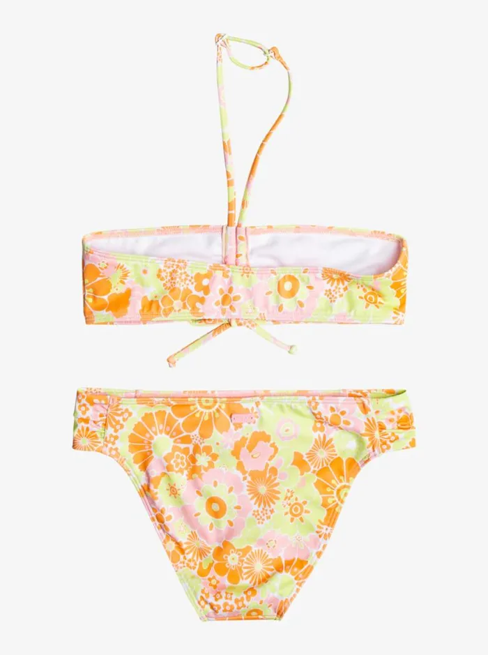 Roxy Swim Girl039s 416 Last In Paradise Two Piece Bandeau Bikini Set For Girls Mock Orange Piece Of Paradise 8211 Kids Roxy Swim Girl039s 416 Last In Paradise Two Piece Bandeau Bikini Set For Girls Mock Orange Piece Of Paradise 8211 Kids