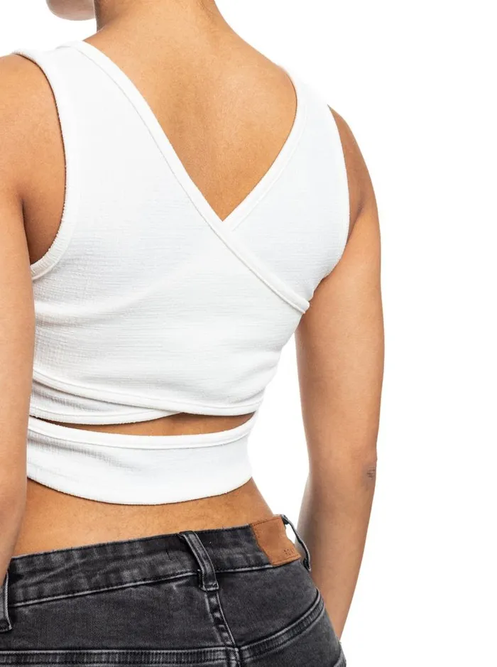 Roxy Tops Good Keepsake Crop Top Snow White 8211 Women Roxy Tops Good Keepsake Crop Top Snow White 8211 Women