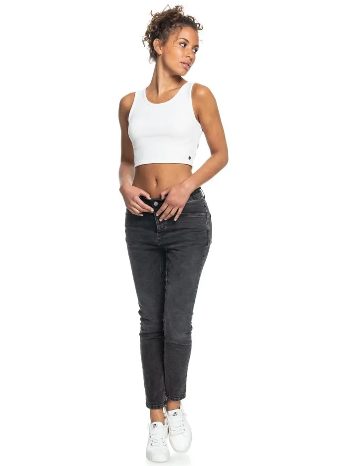 Roxy Tops Good Keepsake Crop Top Snow White 8211 Women Roxy Tops Good Keepsake Crop Top Snow White 8211 Women