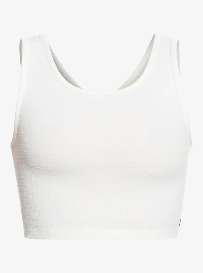 Roxy Tops Good Keepsake Crop Top Snow White 8211 Women Roxy Tops Good Keepsake Crop Top Snow White 8211 Women
