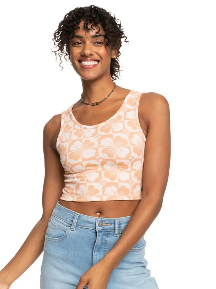 Roxy Tops Good Keepsake Printed Crop Top Pale Dogwood Sun Clik 8211 Women Roxy Tops Good Keepsake Printed Crop Top Pale Dogwood Sun Clik 8211 Women