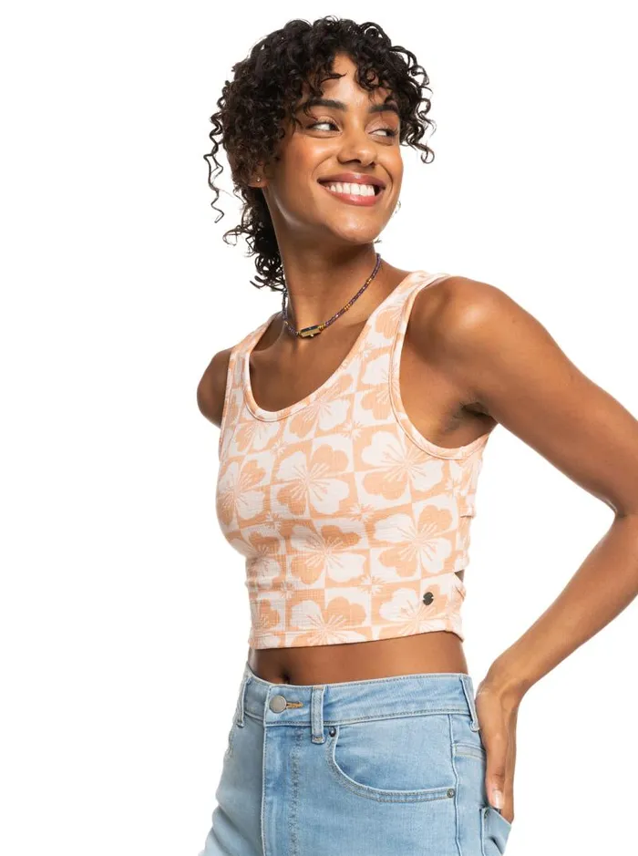 Roxy Tops Good Keepsake Printed Crop Top Pale Dogwood Sun Clik 8211 Women Roxy Tops Good Keepsake Printed Crop Top Pale Dogwood Sun Clik 8211 Women