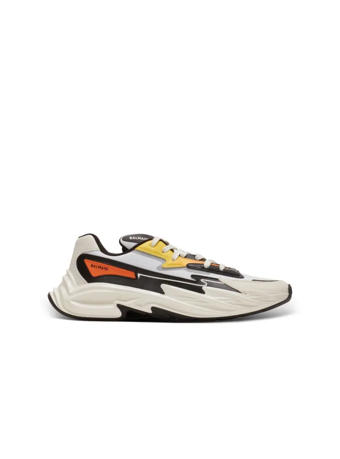 RunRow Leather And Nylon Sneakers Multicolor Men Balmain Sneakers