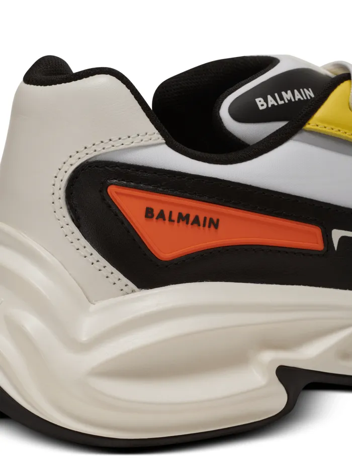 RunRow Leather And Nylon Sneakers Multicolor Men Balmain Sneakers