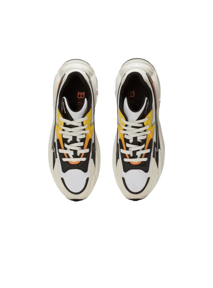 RunRow Leather And Nylon Sneakers Multicolor Men Balmain Sneakers