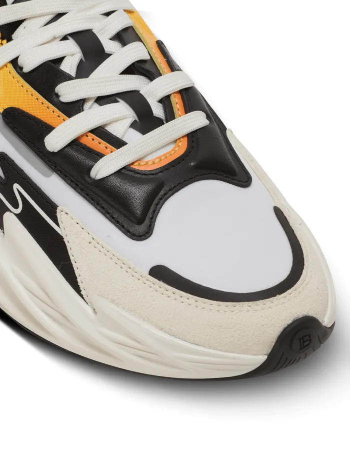 RunRow Leather And Nylon Sneakers Multicolor Men Balmain Sneakers