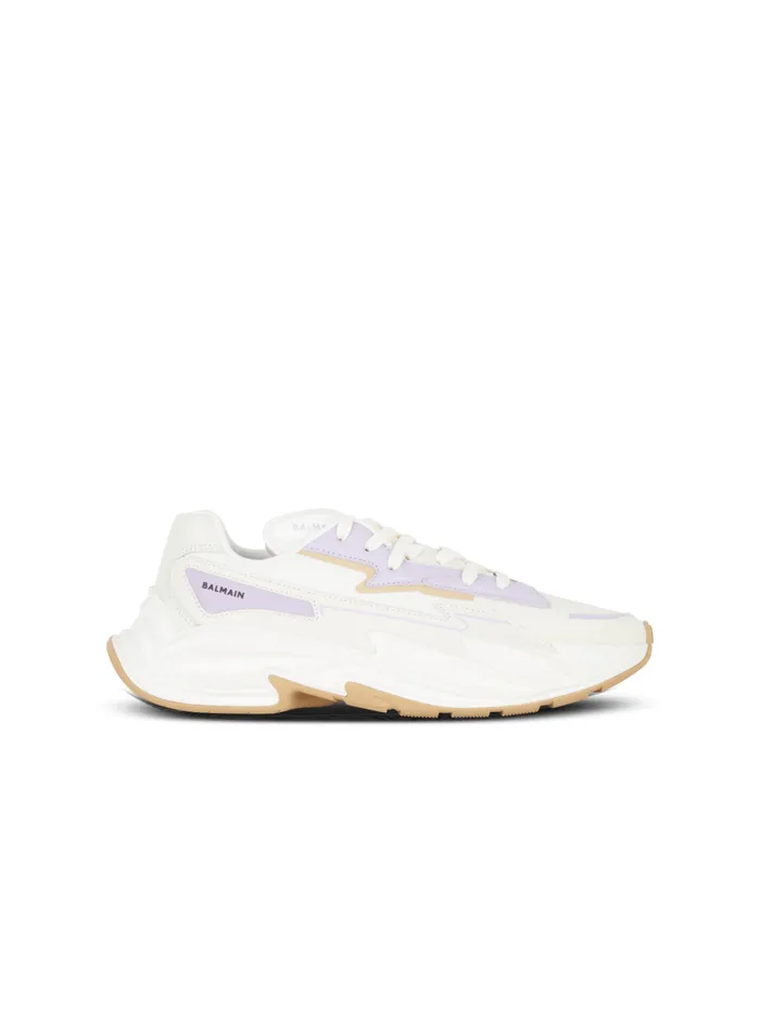 RunRow Leather Sneakers Beige Women Balmain Sneakers