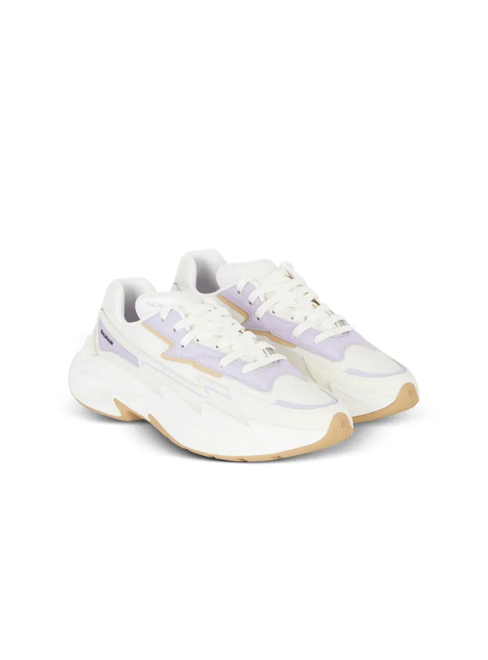 RunRow Leather Sneakers Beige Women Balmain Sneakers