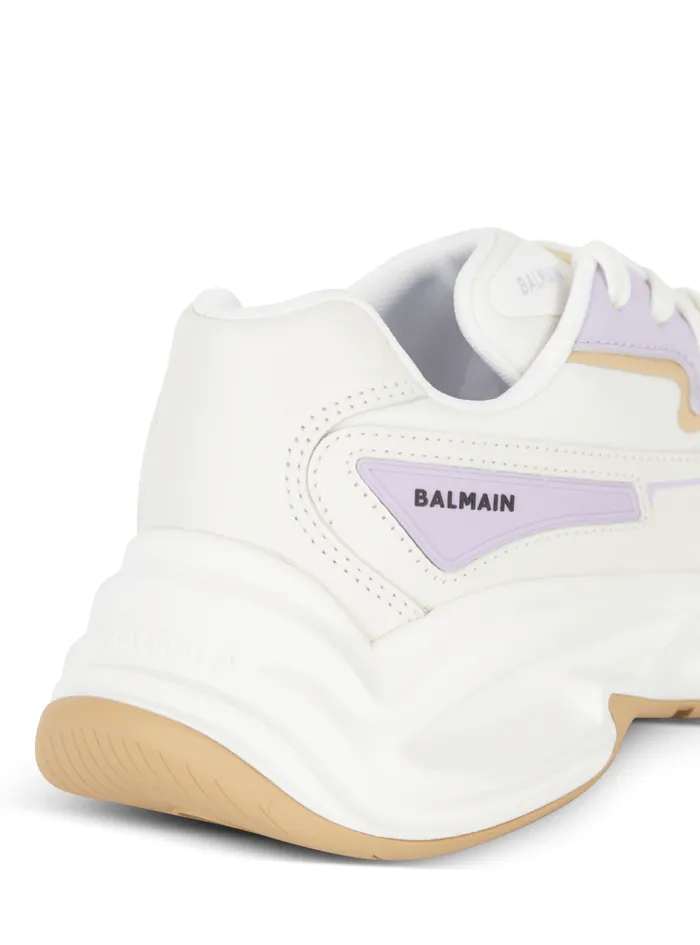 RunRow Leather Sneakers Beige Women Balmain Sneakers
