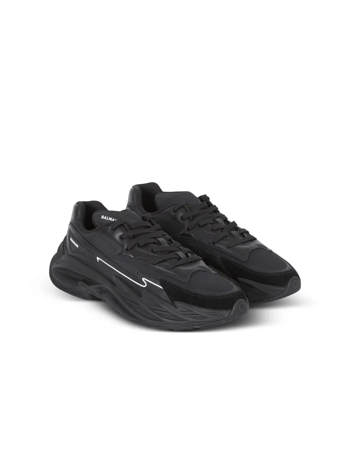 RunRow Leather Sneakers Black Women Balmain Sneakers