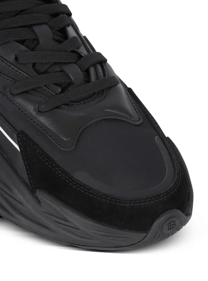 RunRow Leather Sneakers Black Women Balmain Sneakers