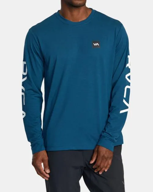 Rvca 2X Long Sleeve Tee Marine SportMen Tees and Tanks