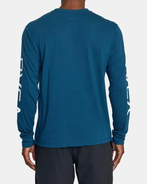 Rvca 2X Long Sleeve Tee Marine SportMen Tees and Tanks
