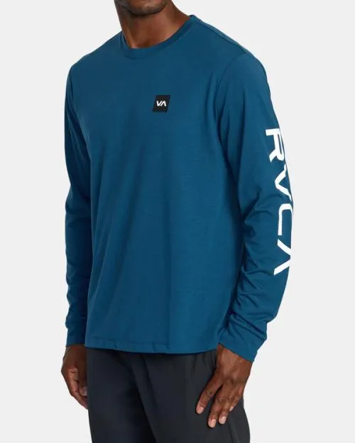 Rvca 2X Long Sleeve Tee Marine SportMen Tees and Tanks