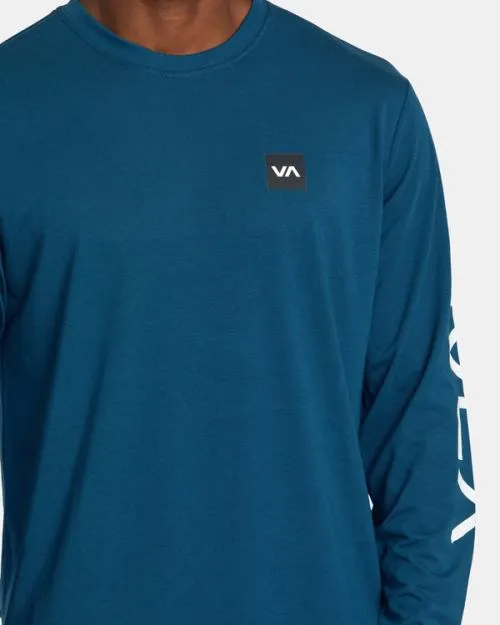 Rvca 2X Long Sleeve Tee Marine SportMen Tees and Tanks