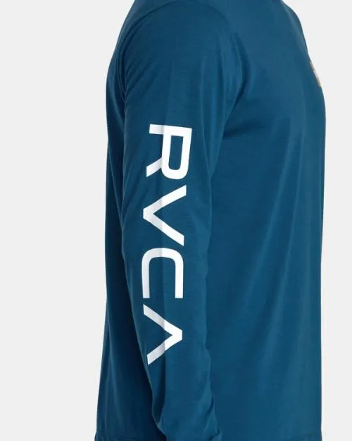 Rvca 2X Long Sleeve Tee Marine SportMen Tees and Tanks