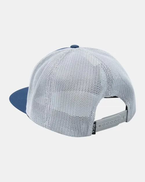 Rvca All The Way Tech Trucker Hat Slate Men Hats and Beanies
