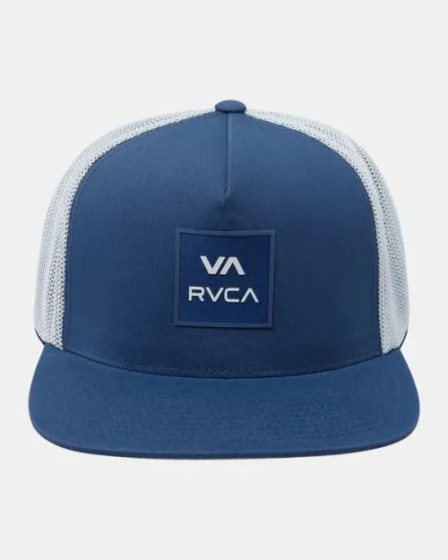 Rvca All The Way Tech Trucker Hat Slate Men Hats and Beanies