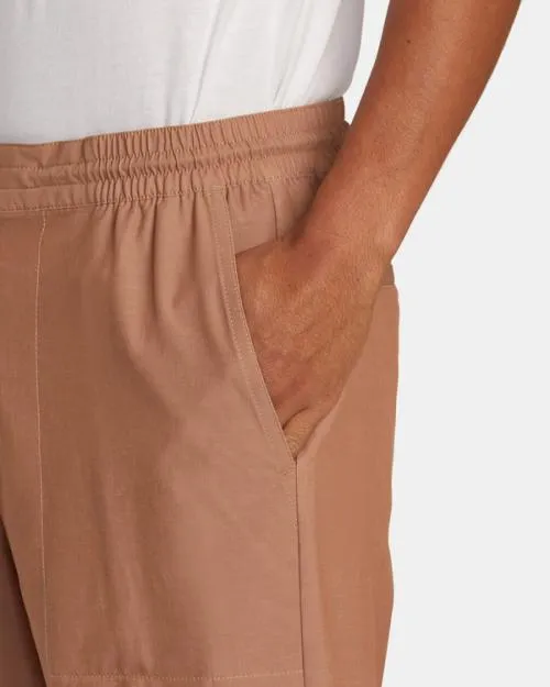 Rvca All Time Hemp Hybrid 19034 Shorts Camel Men Shorts and Hybrids
