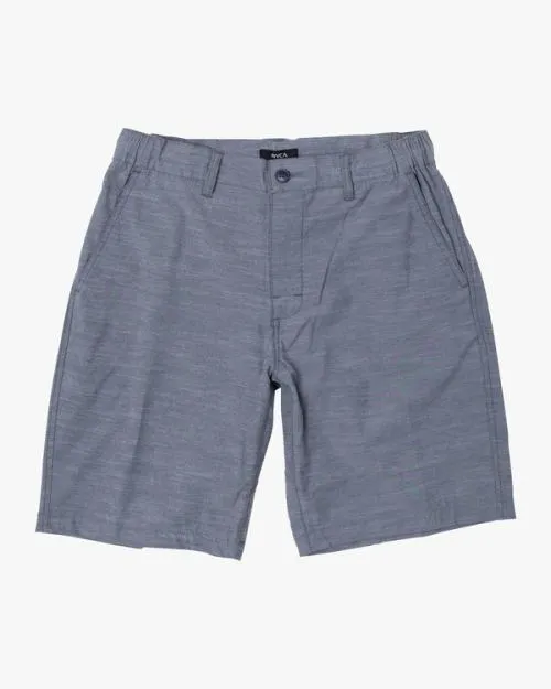 Rvca All Time Solid Coastal Hybrid Shorts 19 Moody Blue Men Shorts and Hybrids