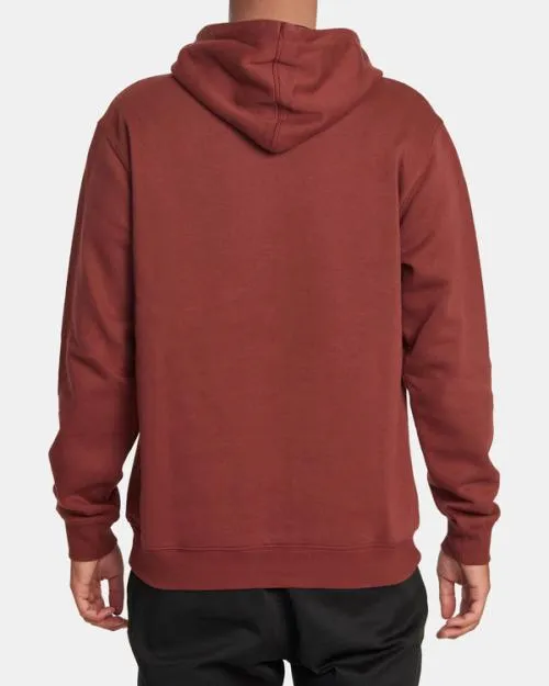 Rvca Americana Hoodie Red Earth Men Hoodies and Sweatshirts